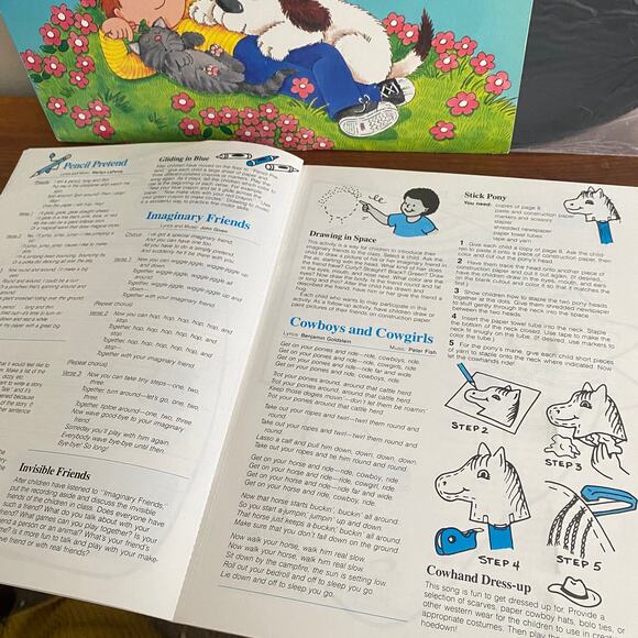 Vintage 1989 Make Believe Sing & Learn Vinyl Record - Picture 3 of 7